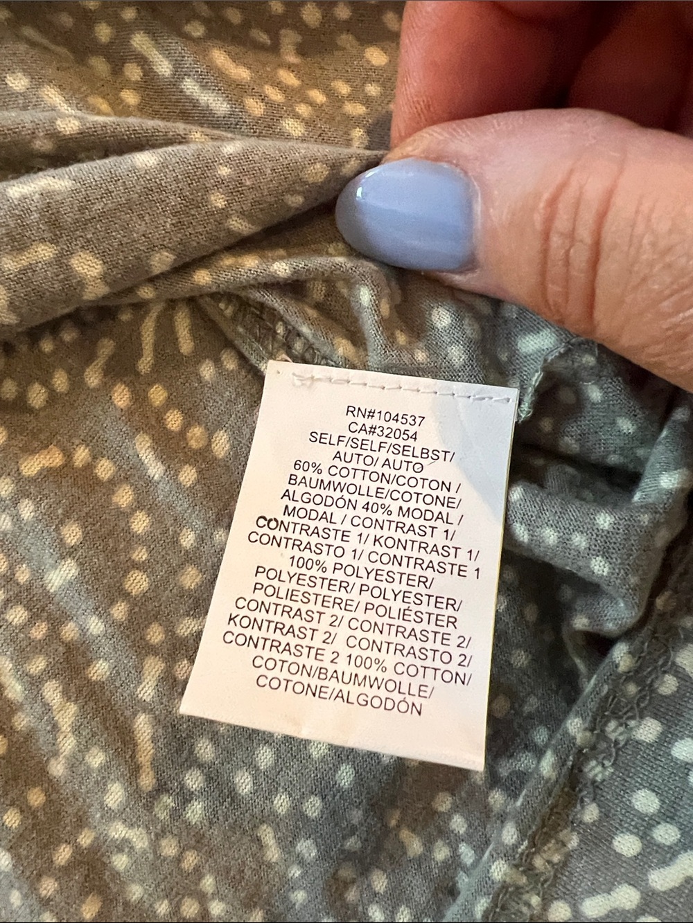 Anthropologie Green and Peach Tank with Embroidered Yoke - Picture 5 of 7